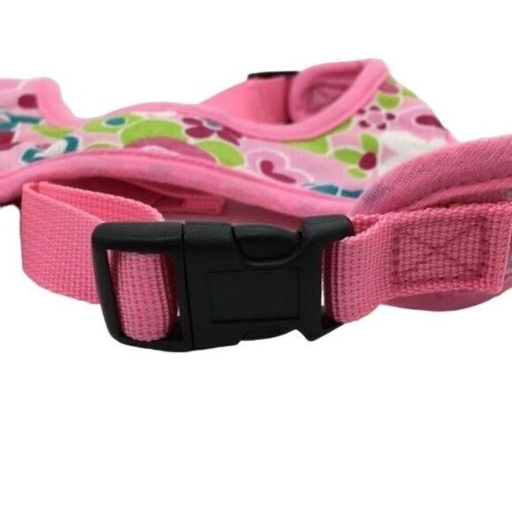 Dog Harness Casual Canine Pink Floral Mod Print Size Large New - Picture 2 of 8